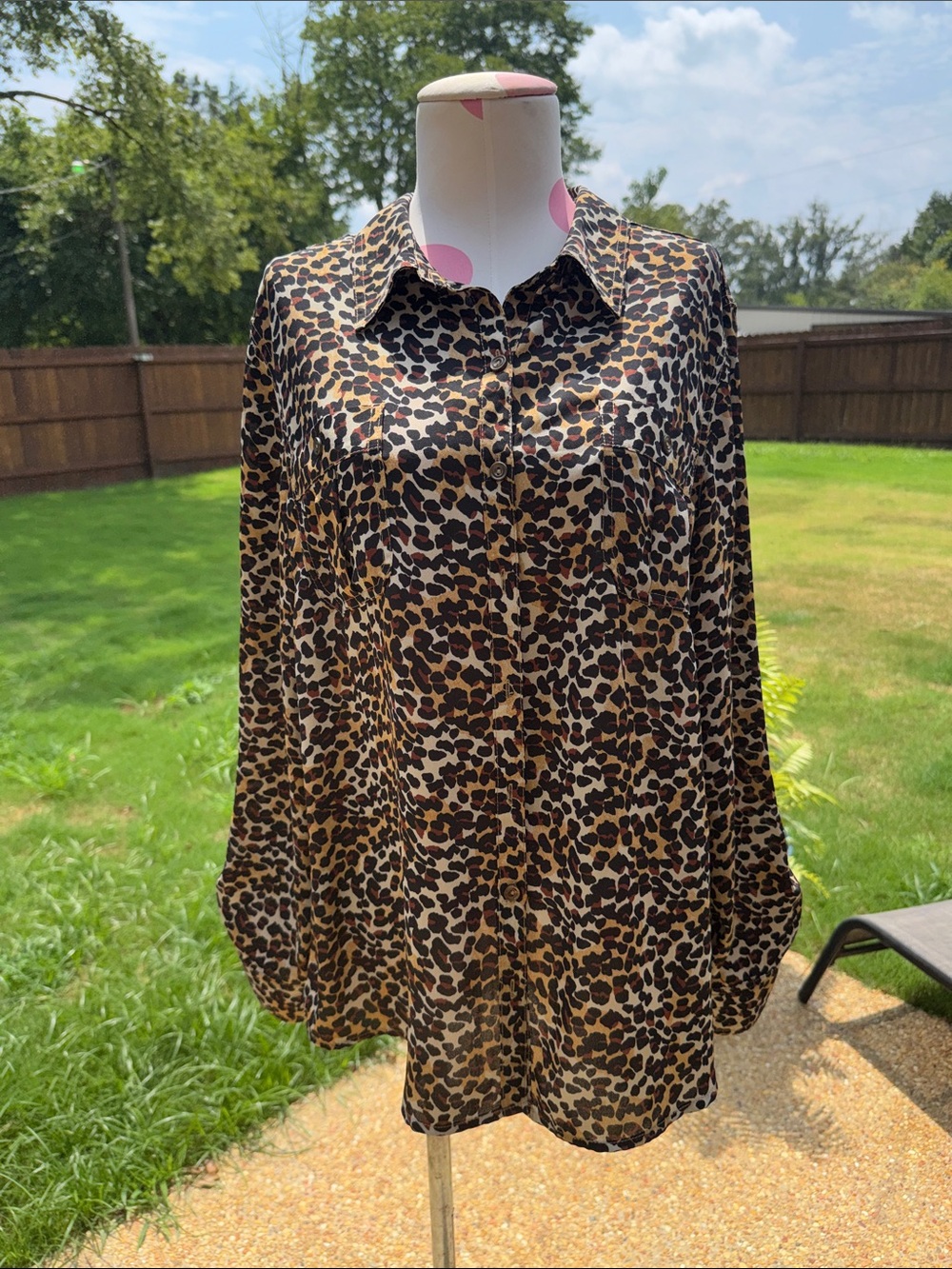 Roz & Ali leopard print top